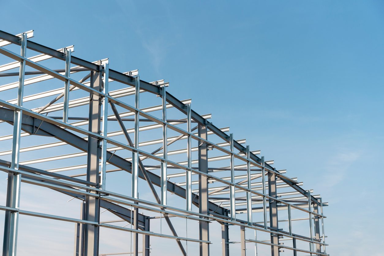 Steel Building Construction Explained - iStock 2221841822