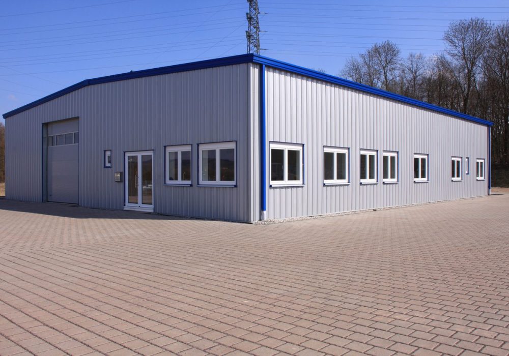 a new built factory building